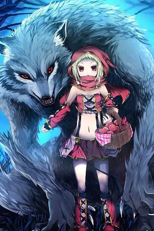 狼抱着小女孩儿是什么意思?