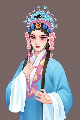 唯美京剧女人水彩水墨中国风京剧文化宣传海报京剧海报戏曲海报手绘