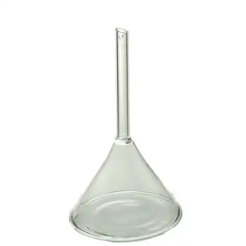 玻璃漏斗 90mm 三角漏斗 锥形 化学仪器 玻璃仪器 中学实验室耗材