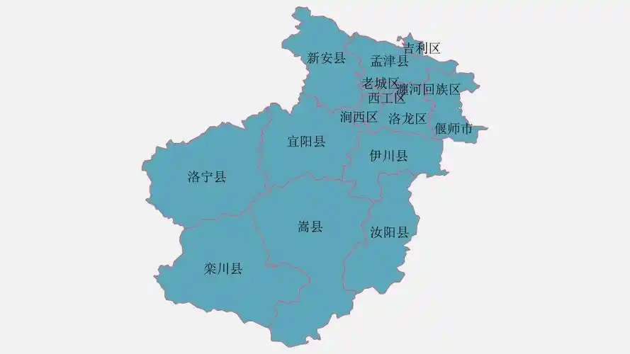 洛阳地图高清全图矢量可编辑全市各县区行政区划地图