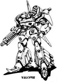 com 机甲风暴- 日本studio nue机器人robot手绘原画黑白线稿欣赏