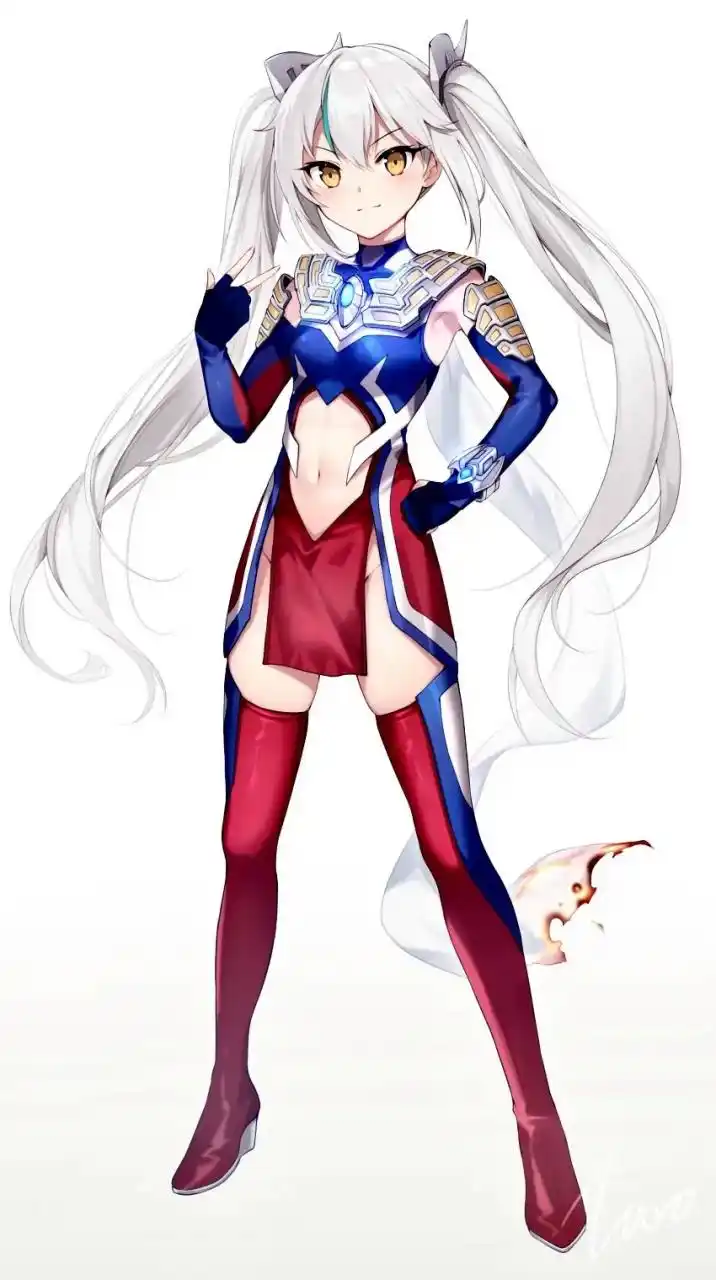 双马尾娘化赛罗,可爱捏