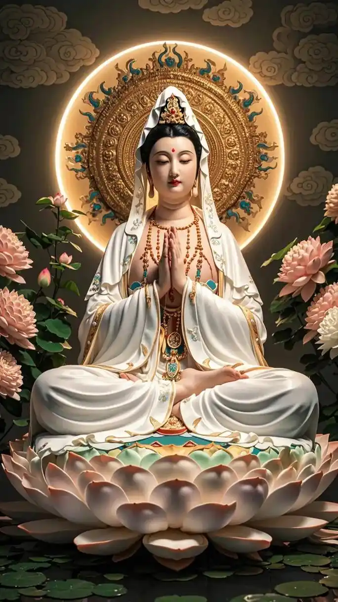 可以做手机壁纸的观音菩萨图#观世音菩萨大慈大悲 #愿所求皆所 - 抖音