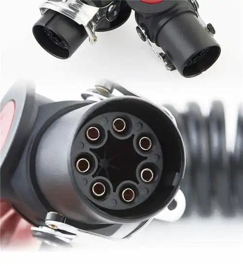 heli货车半挂车拖车电源连接线总成abs螺旋接头链接电线七孔插头插座