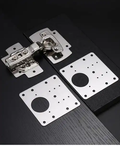 不锈钢铰链柜门修复板合页固定板柜子合页安装板衣柜折页修复神器