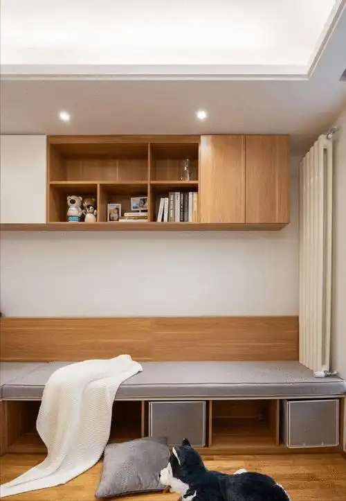 她家的客厅不一样用卡座取代沙发好看又实用真是小户型救星