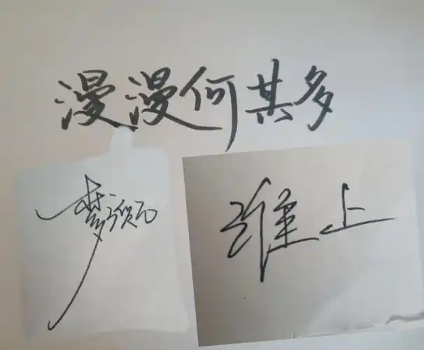 没有,就是开个玩笑别揍我 [doge]#仿签  #模仿  #原耽女孩鸭  #签名