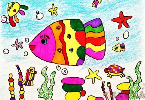 海底世界儿童画图片大全