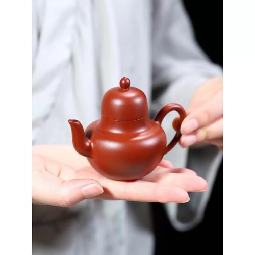 宜茶兴紫砂壶纯全手工矿大红袍思婷紫砂壶夫100cc原潮gnq汕功茶小