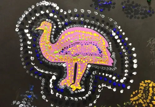 周一幼儿,澳大利亚土著点画