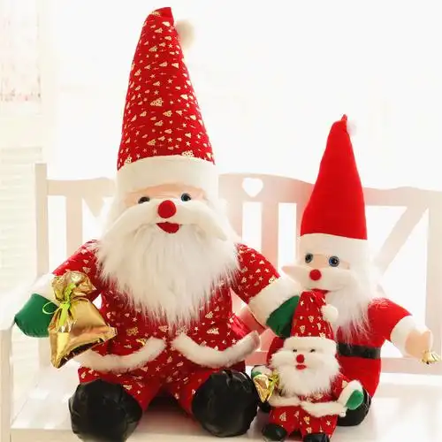 圣诞老人公仔圣诞节礼物 毛绒玩具玩偶布娃娃