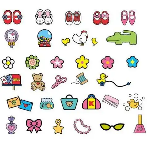 可爱小物件简笔画超简单的日常物品简笔画生活小用品小物件简笔画彩色