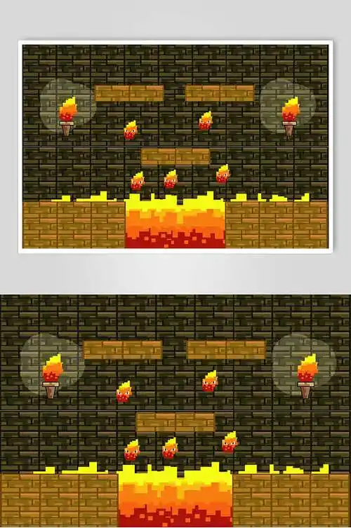 闯关冒险类游戏场景素材