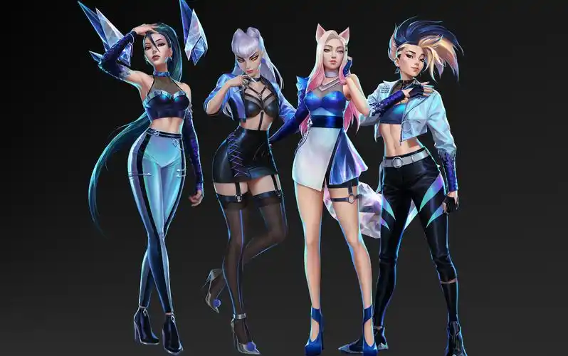 【英雄联盟】kda皮肤系列卡莎 zbrush女性脸部雕刻 毛发造型讲解