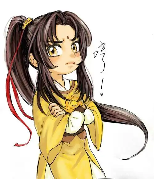 又画了一个q版金凌  觉得生气的模样最可爱