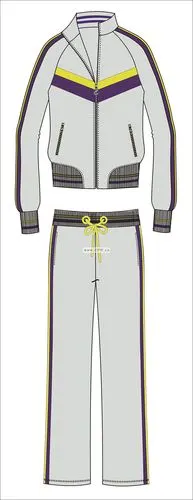 男装运动套装设计手稿图-男士运动套装款式效果图-cfw服装设计