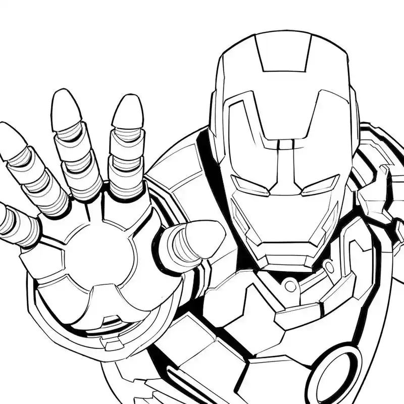 画个钢铁侠.#图文伙伴计划 #画画练习打卡 #钢铁侠 - 抖音