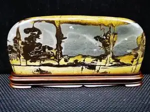 广西奇石天然草花石国画石画面观赏石自然石书房办公室摆件收藏