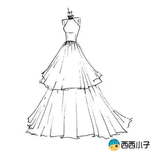 古装裙子简笔画古装裙子简笔画汉服