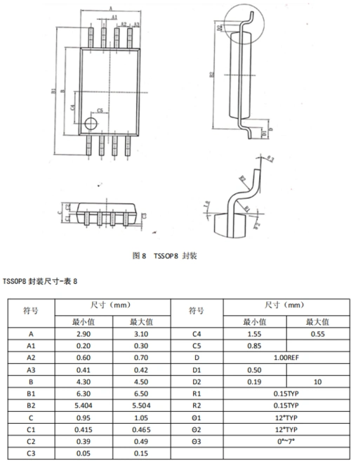 低压n沟道mosfet 8205a tssop8 贴片场效应管