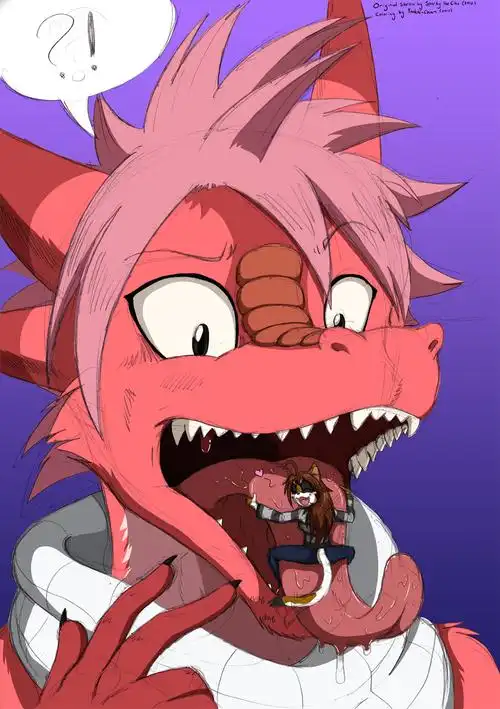 furryvoremicromacro妖精的尾巴巨兽丸吞图转载fa站作者indibleedible