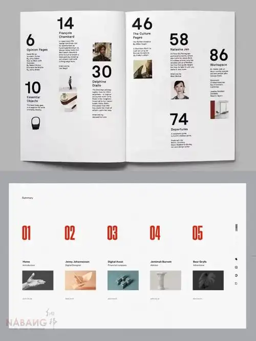 超有用画册书籍目录排版创意设计案例合集
