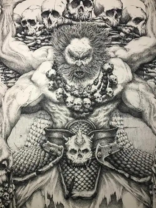 沙悟净霸气插画