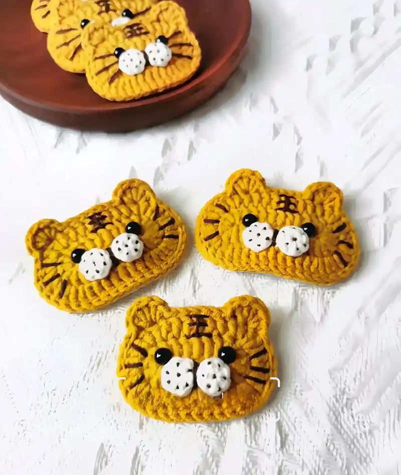 可爱平面小动物发夹图解#钩针图解 #爱生活爱编织 #做手工我 - 抖音