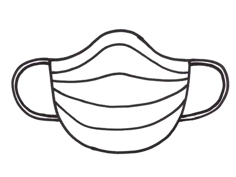 卡通口罩简笔画