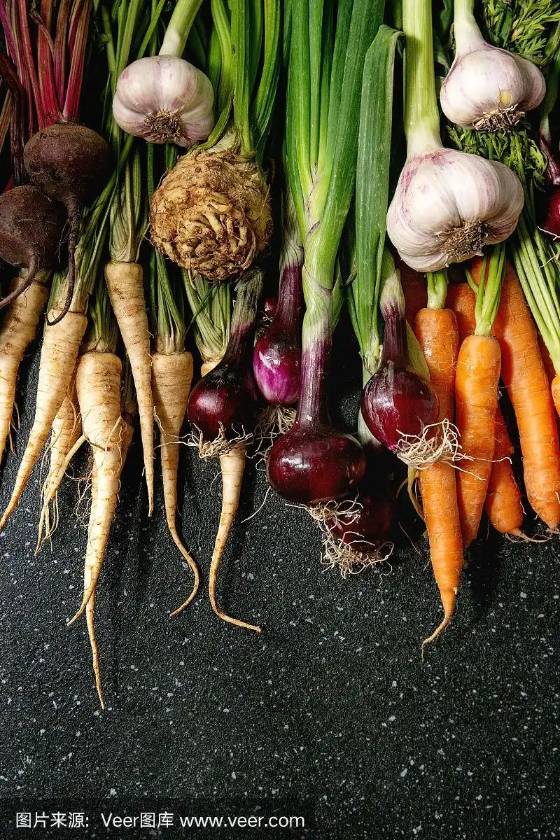 多样,根茎类蔬菜,夏天,堆,清新
