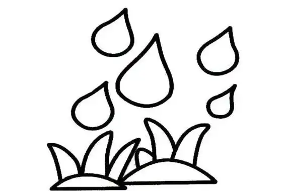 图片雨水简笔画(简笔画图片大全) -【爱个性】