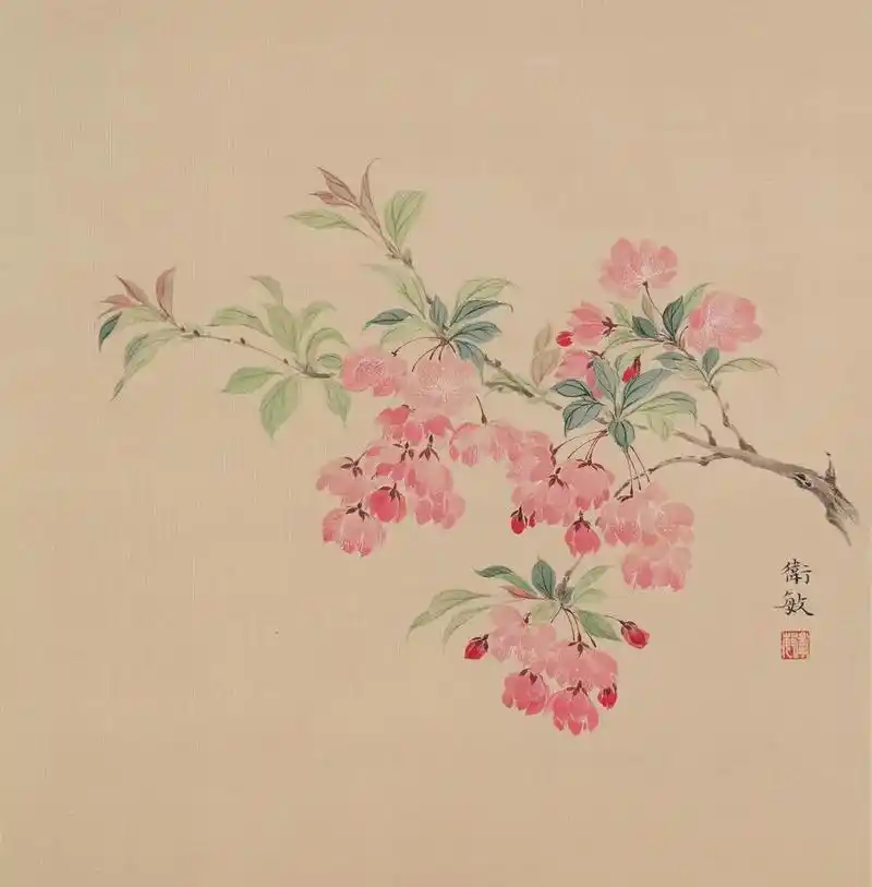 海棠凌霄碧桃.你爱哪一种枝#花鸟#写意花鸟 #国画 - 抖音