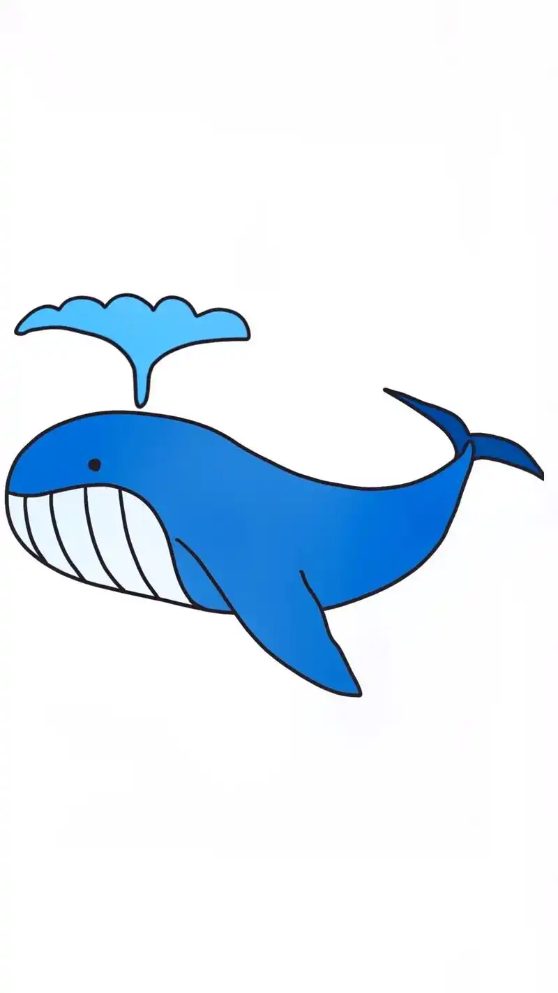 儿童简笔画-漂亮的海豚.海豚是鲸目海豚科的哺乳动物.其躯干呈 - 抖音