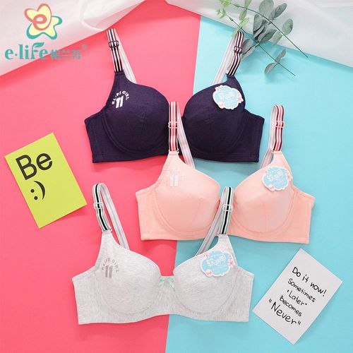 怡兰芬少女文胸发育期高中学生内衣薄棉款青春期软钢圈c杯831861