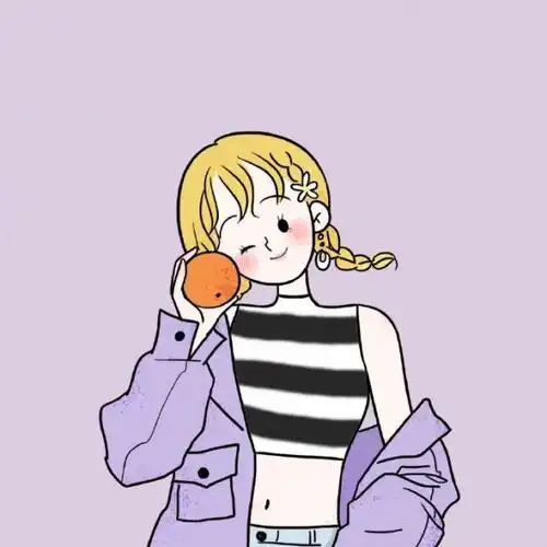 简单 小清新 卡通女头_女生头像_我要个性网