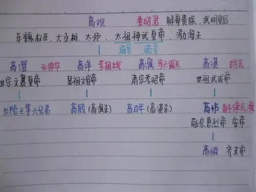 neko忍不住的相册-最浅显的北齐帝王关系图