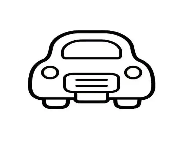 汽车从后面看的简笔画
