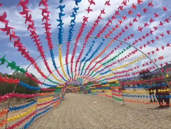 中国梦幻风车节百米长廊"风车长廊""风车走廊"生产出售一体化