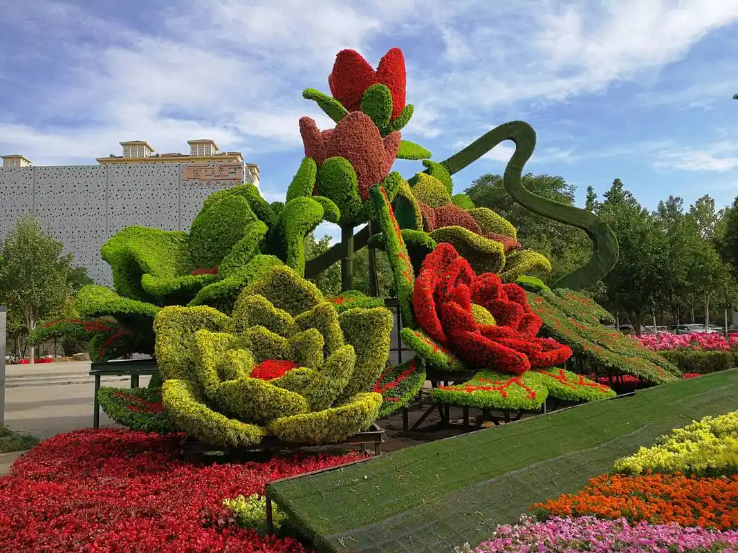 城市绿雕景观工艺 绿雕设计 方特园林绿化工程