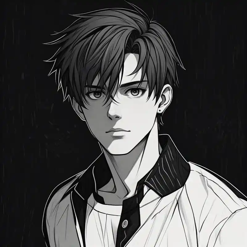 96黑白魅影 | 双重人格男性头像94 探索内心的矛盾与深度,这些