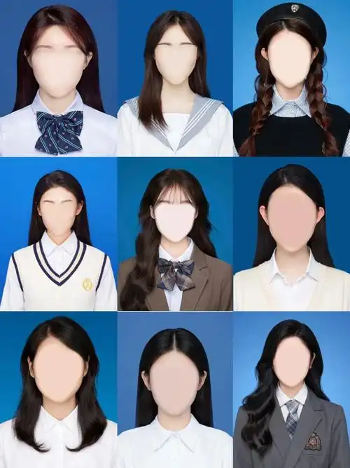 蓝底证件照模板更新自取帮修