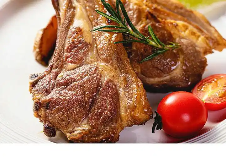 法式羊排羔羊排战斧羊排整块原切内蒙古厚切12肋原味烧烤食材批发