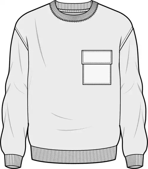 款式图|运动衫款式图素材合集!插图25