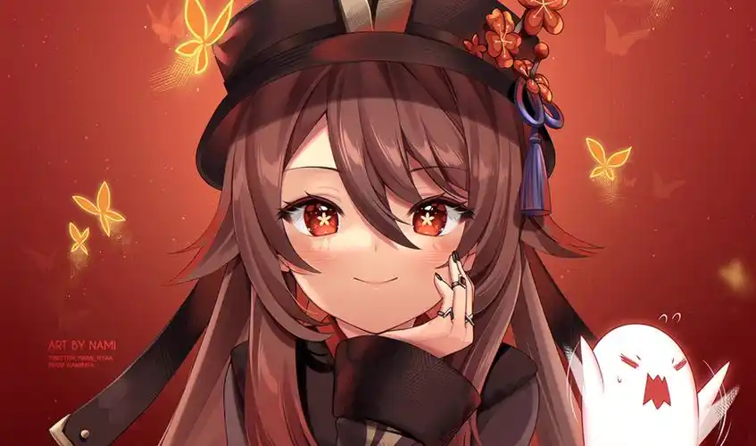 胡桃美女头像壁纸封面图原神胡桃壁纸于2021-08-31上传元气壁纸平台