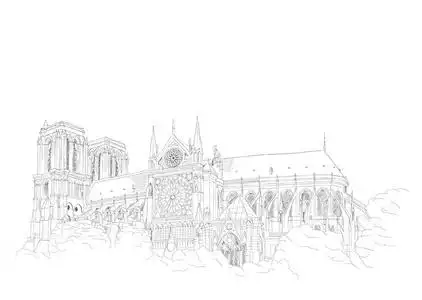 圣母玛利亚巴黎大教堂图片