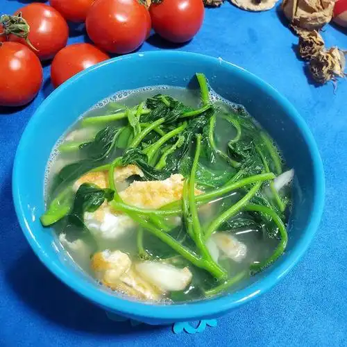 番薯叶鸡蛋汤,清淡,快手营养汤品