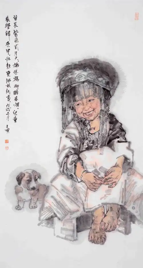 王颂人物画赏析岁月从不败美人