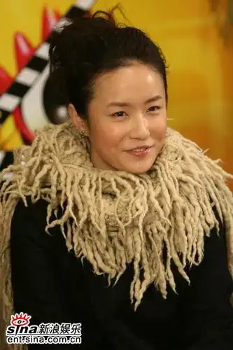 图文:丁莉聊新版《霍元甲》--毛毛围巾