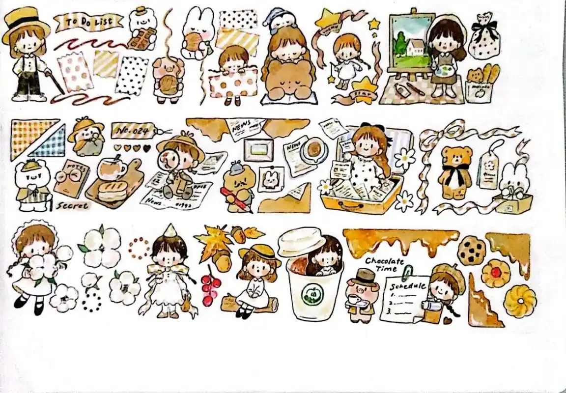 一些电子手帐素材「卓大王系列」