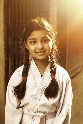 尼泊尔的小姑娘